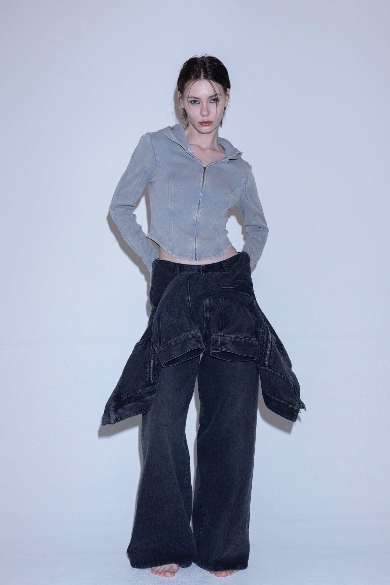 Angle denim pants 牛仔褲
