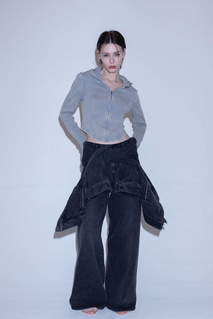 Angle denim pants 牛仔褲