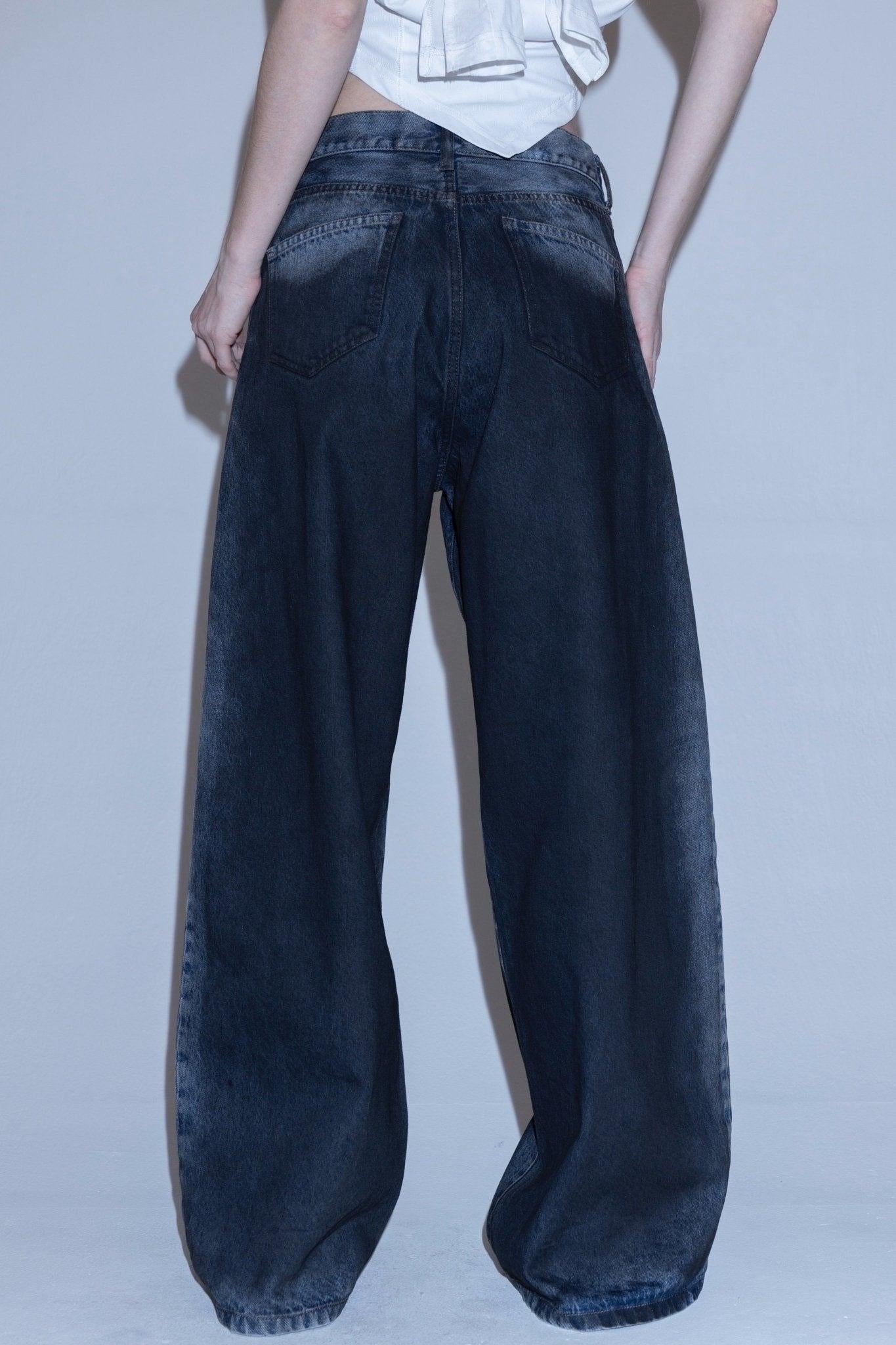 Angle denim pants 牛仔褲