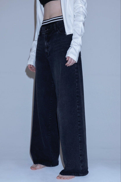 Angle denim pants 牛仔褲
