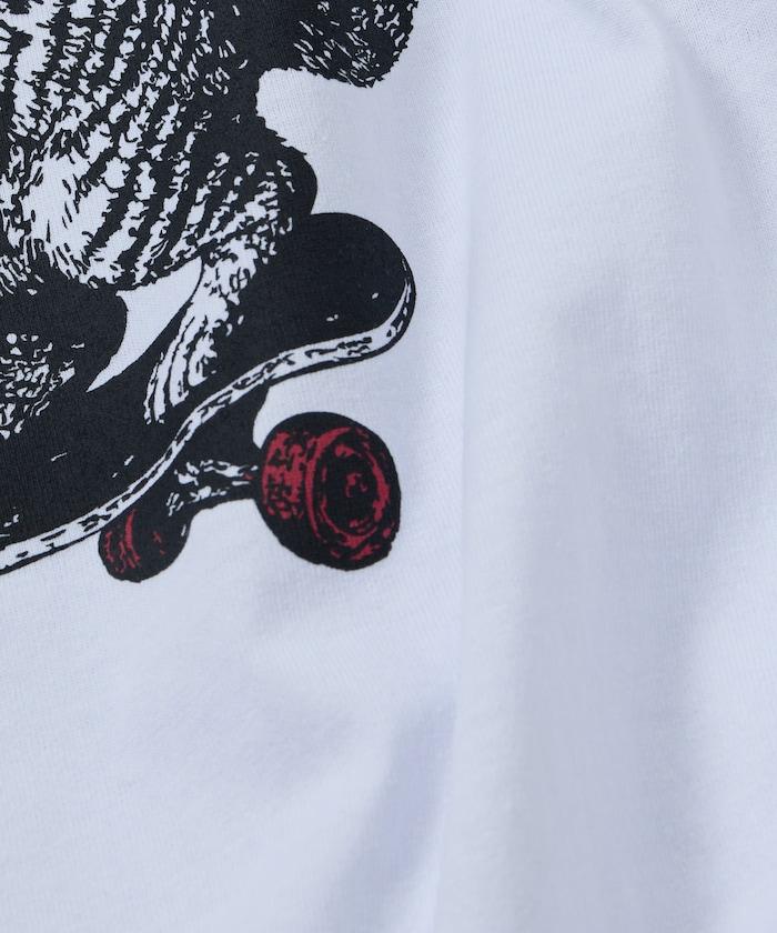 THRASHER×FREAK'S STORE 聯名款 寬鬆廓形 CAT動物印花 圓領 T恤