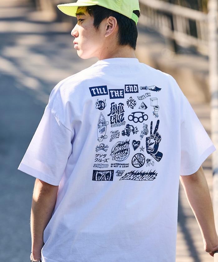 SANTA CRUZ×FREAK'S STORE/サンタクルーズ 別注 ビッグシルエット バックプリント Tシャツ 【限定展開】