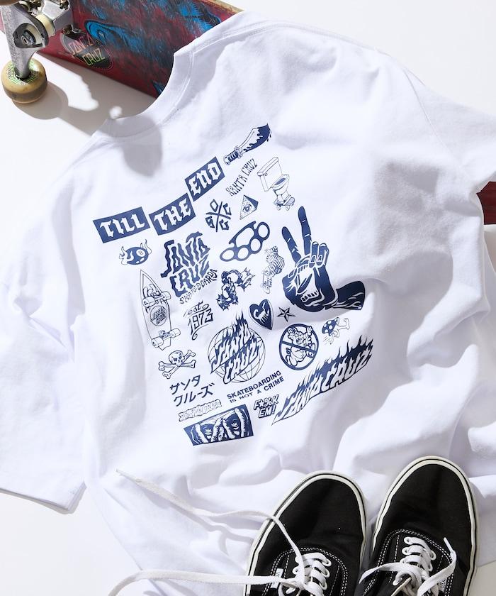 SANTA CRUZ×FREAK'S STORE/サンタクルーズ 別注 ビッグシルエット バックプリント Tシャツ 【限定展開】