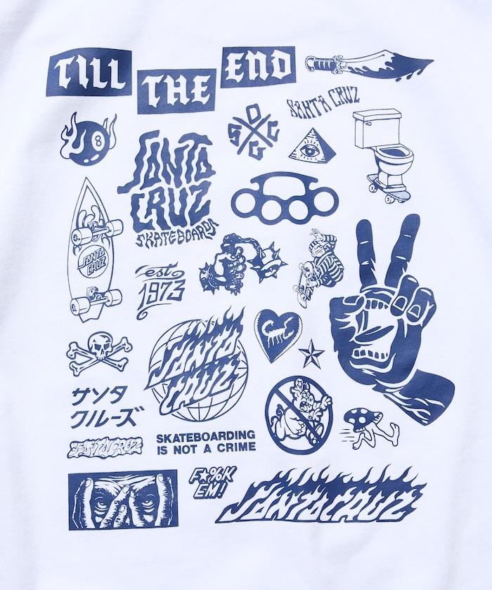 SANTA CRUZ×FREAK'S STORE/サンタクルーズ 別注 ビッグシルエット バックプリント Tシャツ 【限定展開】