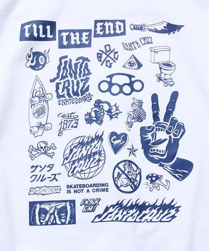 SANTA CRUZ×FREAK'S STORE/サンタクルーズ 別注 ビッグシルエット バックプリント Tシャツ 【限定展開】