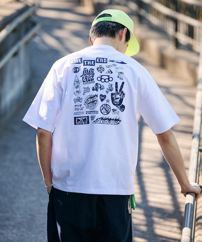SANTA CRUZ×FREAK'S STORE/サンタクルーズ 別注 ビッグシルエット バックプリント Tシャツ 【限定展開】
