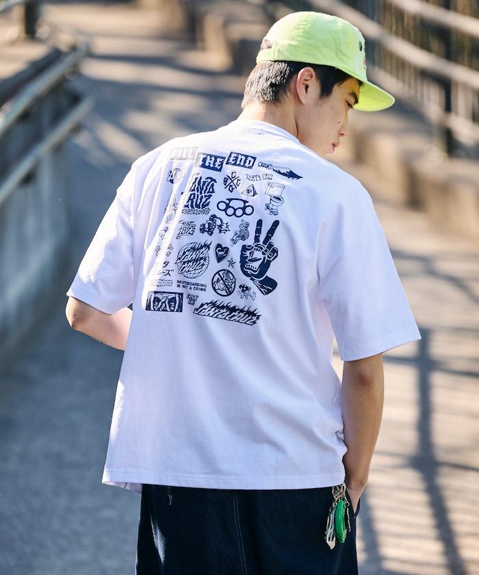 SANTA CRUZ×FREAK'S STORE/サンタクルーズ 別注 ビッグシルエット バックプリント Tシャツ 【限定展開】