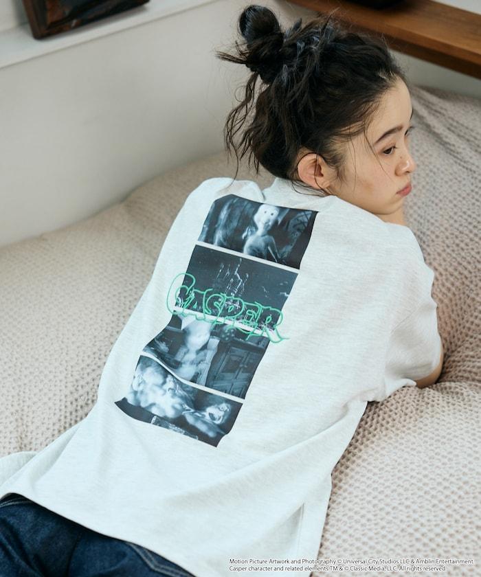Casper/キャスパー（卡斯柏） 圓領T恤 聯名寬鬆背印款