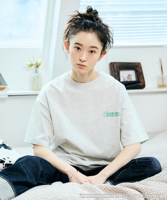Casper/キャスパー（卡斯柏） 圓領T恤 聯名寬鬆背印款