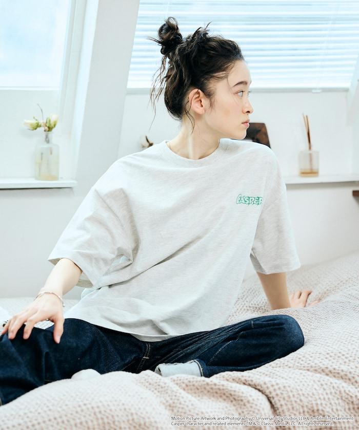 Casper/キャスパー（卡斯柏） 圓領T恤 聯名寬鬆背印款