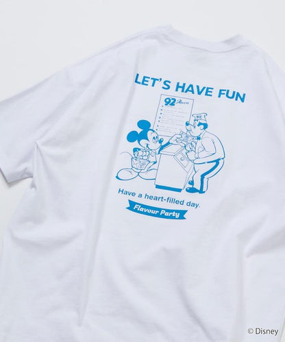 DISNEY（迪士尼） ミッキーマウス 背部印花寬鬆T恤 HAVE FUN款