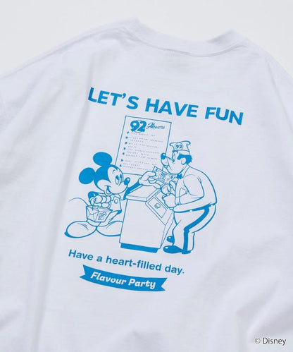 DISNEY（迪士尼） ミッキーマウス 背部印花寬鬆T恤 HAVE FUN款