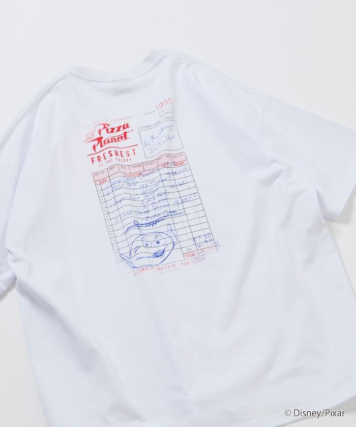 【TOY STORY/トイ・ストーリー】 別注 ビッグシルエット バックプリント クルーネックTシャツ/Pizza Planet 【限定展開】