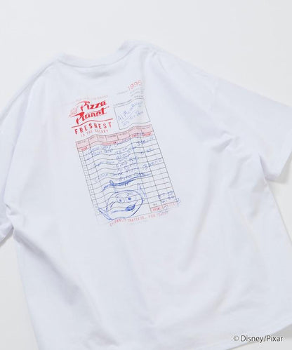 【TOY STORY/トイ・ストーリー】 別注 ビッグシルエット バックプリント クルーネックTシャツ/Pizza Planet 【限定展開】