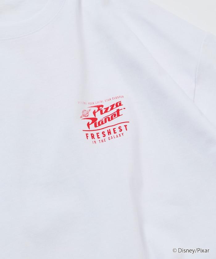 【TOY STORY/トイ・ストーリー】 別注 ビッグシルエット バックプリント クルーネックTシャツ/Pizza Planet 【限定展開】