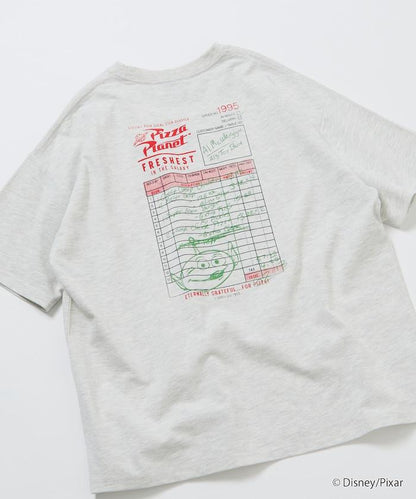 【TOY STORY/トイ・ストーリー】 別注 ビッグシルエット バックプリント クルーネックTシャツ/Pizza Planet 【限定展開】