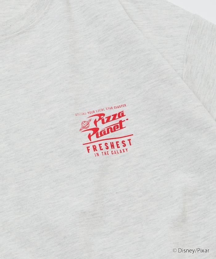 【TOY STORY/トイ・ストーリー】 別注 ビッグシルエット バックプリント クルーネックTシャツ/Pizza Planet 【限定展開】