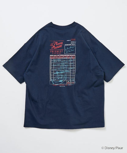 【TOY STORY/トイ・ストーリー】 別注 ビッグシルエット バックプリント クルーネックTシャツ/Pizza Planet 【限定展開】