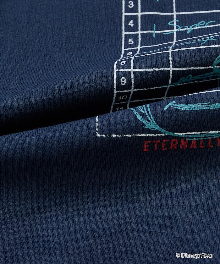 【TOY STORY/トイ・ストーリー】 別注 ビッグシルエット バックプリント クルーネックTシャツ/Pizza Planet 【限定展開】