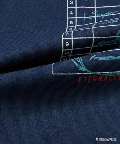 【TOY STORY/トイ・ストーリー】 別注 ビッグシルエット バックプリント クルーネックTシャツ/Pizza Planet 【限定展開】