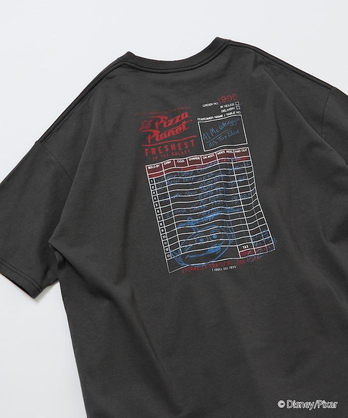 【TOY STORY/トイ・ストーリー】 別注 ビッグシルエット バックプリント クルーネックTシャツ/Pizza Planet 【限定展開】