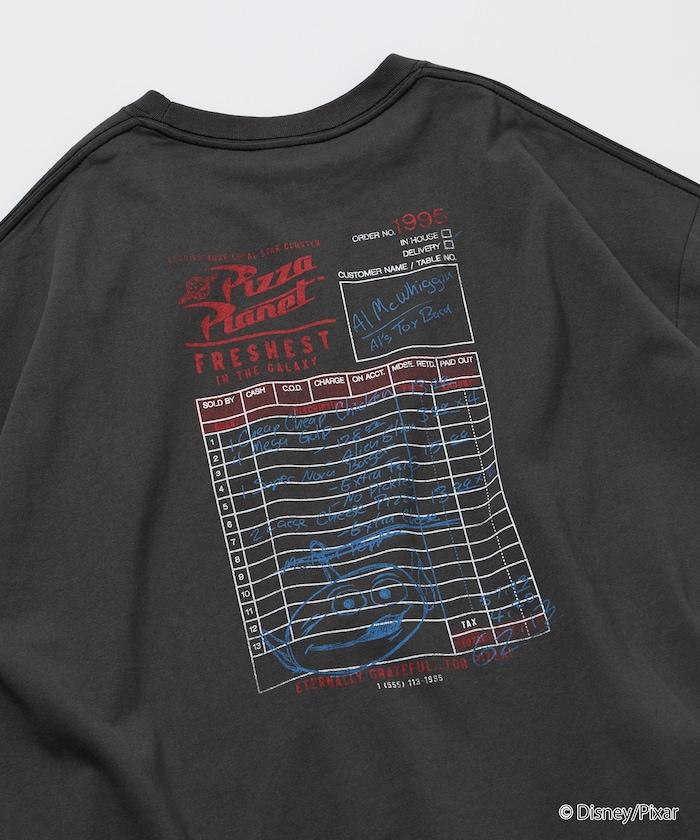 【TOY STORY/トイ・ストーリー】 別注 ビッグシルエット バックプリント クルーネックTシャツ/Pizza Planet 【限定展開】
