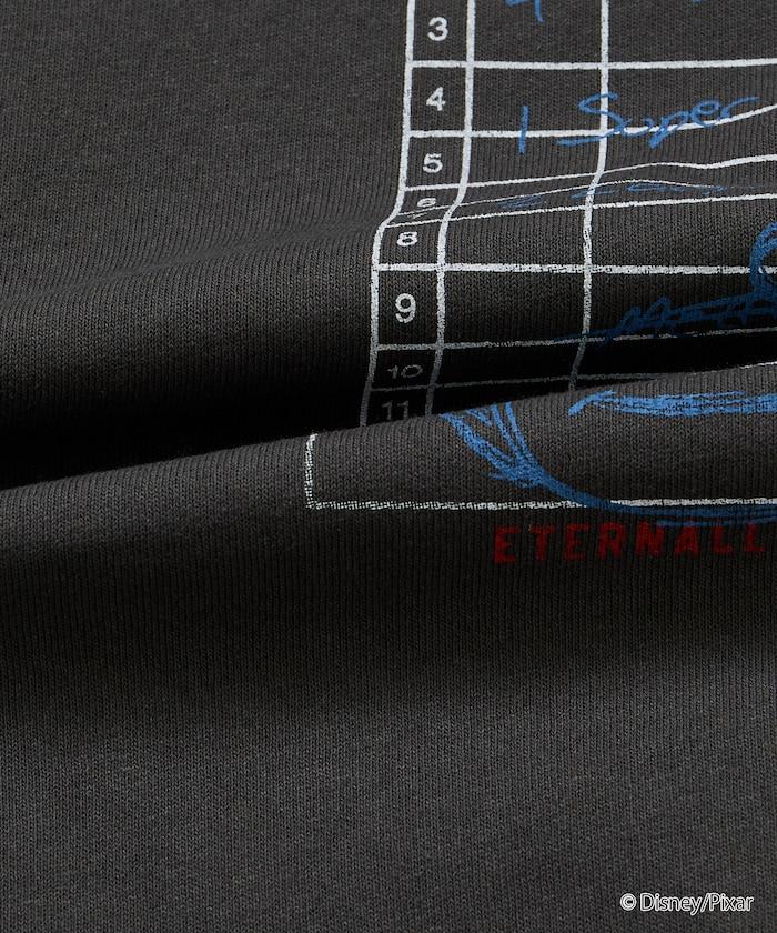 【TOY STORY/トイ・ストーリー】 別注 ビッグシルエット バックプリント クルーネックTシャツ/Pizza Planet 【限定展開】