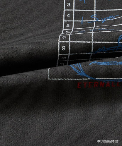 【TOY STORY/トイ・ストーリー】 別注 ビッグシルエット バックプリント クルーネックTシャツ/Pizza Planet 【限定展開】