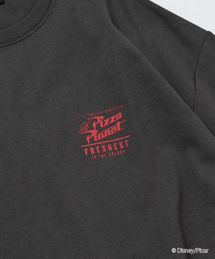 【TOY STORY/トイ・ストーリー】 別注 ビッグシルエット バックプリント クルーネックTシャツ/Pizza Planet 【限定展開】