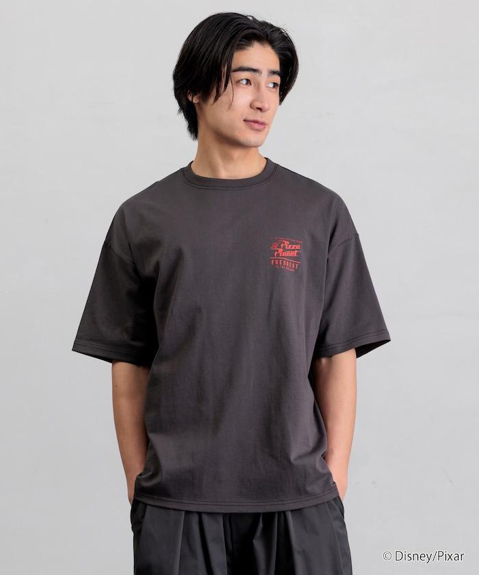 【TOY STORY/トイ・ストーリー】 別注 ビッグシルエット バックプリント クルーネックTシャツ/Pizza Planet 【限定展開】
