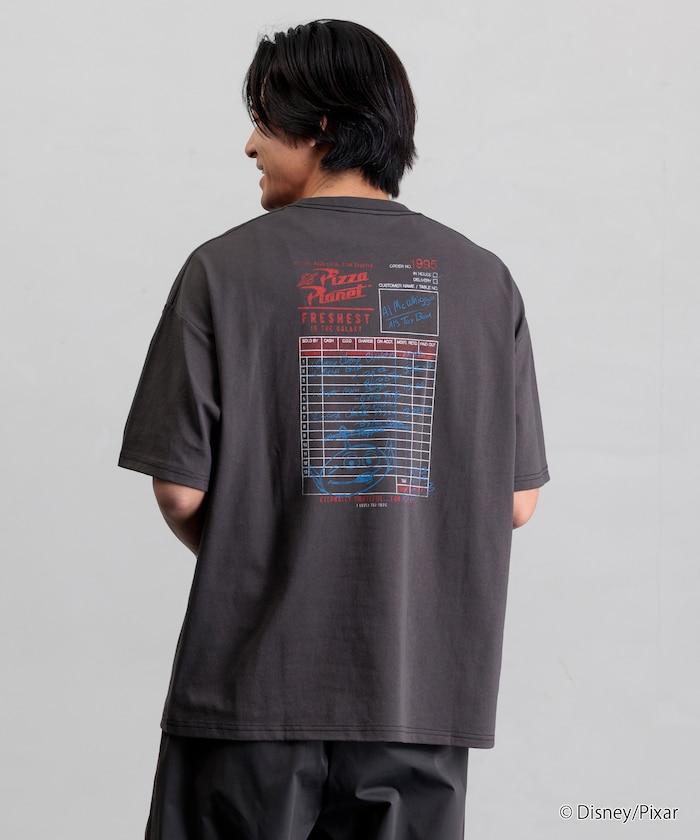 【TOY STORY/トイ・ストーリー】 別注 ビッグシルエット バックプリント クルーネックTシャツ/Pizza Planet 【限定展開】