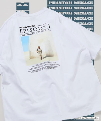 STAR WARS EPISODE 1/スターウォーズ 別注 ビッグシルエット バックプリント クルーネックTシャツ 【限定展開】
