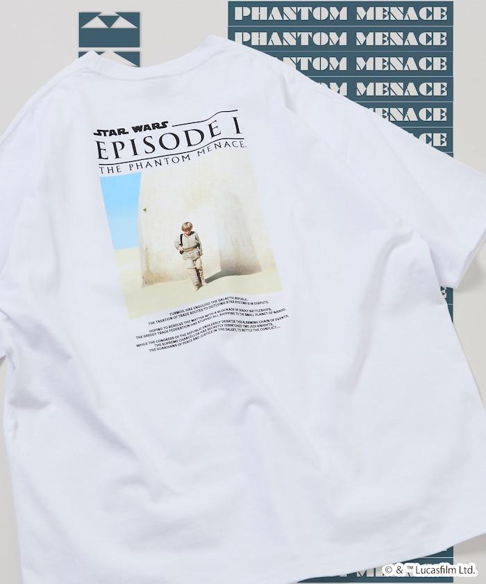 STAR WARS EPISODE 1/スターウォーズ 別注 ビッグシルエット バックプリント クルーネックTシャツ 【限定展開】