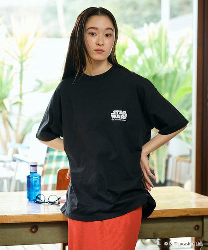 STAR WARS EPISODE 1/スターウォーズ 別注 ビッグシルエット バックプリント クルーネックTシャツ 【限定展開】