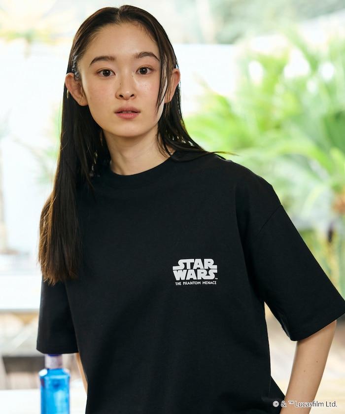 STAR WARS EPISODE 1/スターウォーズ 別注 ビッグシルエット バックプリント クルーネックTシャツ 【限定展開】