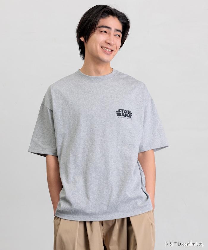 STAR WARS EPISODE 1/スターウォーズ 別注 ビッグシルエット バックプリント クルーネックTシャツ 【限定展開】