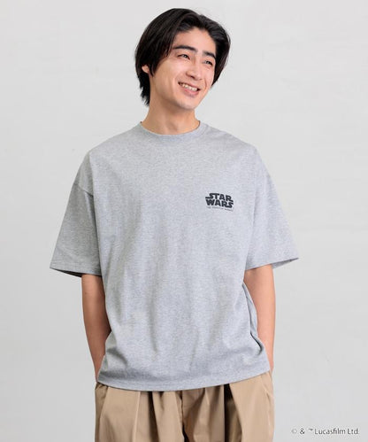 STAR WARS EPISODE 1/スターウォーズ 別注 ビッグシルエット バックプリント クルーネックTシャツ 【限定展開】