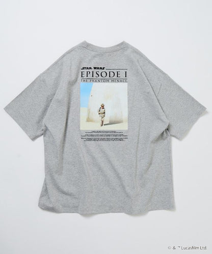 STAR WARS EPISODE 1/スターウォーズ 別注 ビッグシルエット バックプリント クルーネックTシャツ 【限定展開】