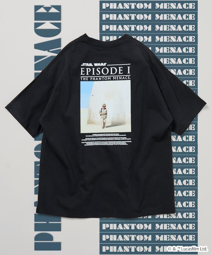 STAR WARS EPISODE 1/スターウォーズ 別注 ビッグシルエット バックプリント クルーネックTシャツ 【限定展開】