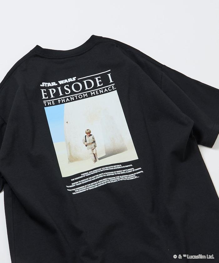 STAR WARS EPISODE 1/スターウォーズ 別注 ビッグシルエット バックプリント クルーネックTシャツ 【限定展開】