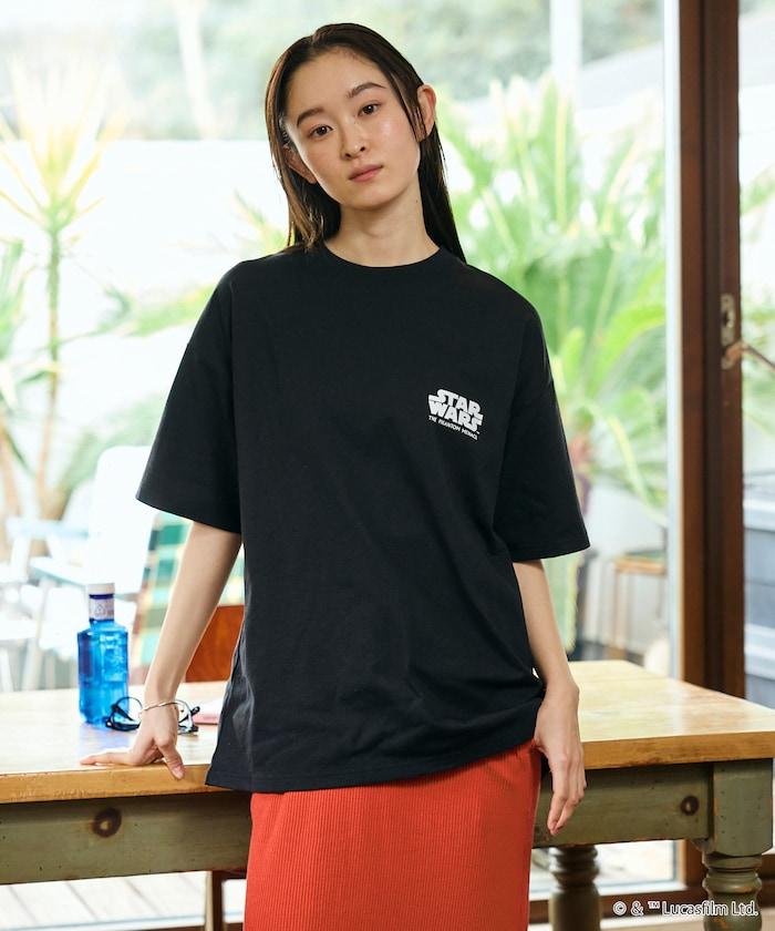STAR WARS EPISODE 1/スターウォーズ 別注 ビッグシルエット バックプリント クルーネックTシャツ 【限定展開】