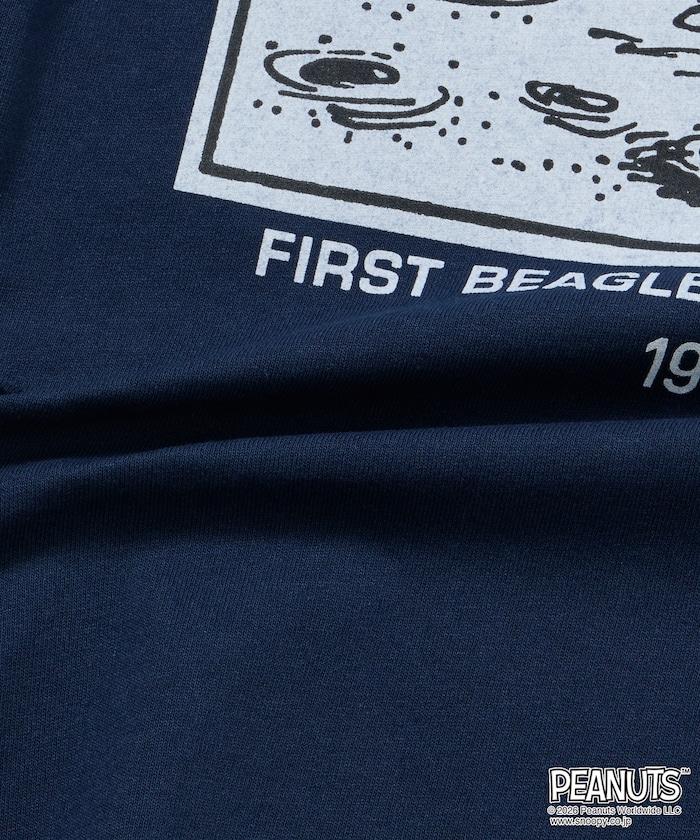 PEANUTS/ピーナッツ 別注 ビッグシルエット バックプリント クルーネックTシャツ/ASTRONAUTS 【限定展開】