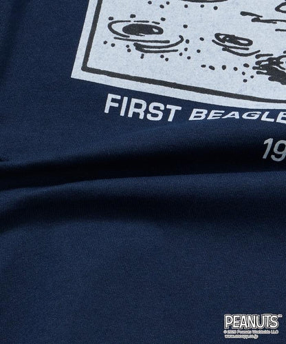 PEANUTS/ピーナッツ 別注 ビッグシルエット バックプリント クルーネックTシャツ/ASTRONAUTS 【限定展開】