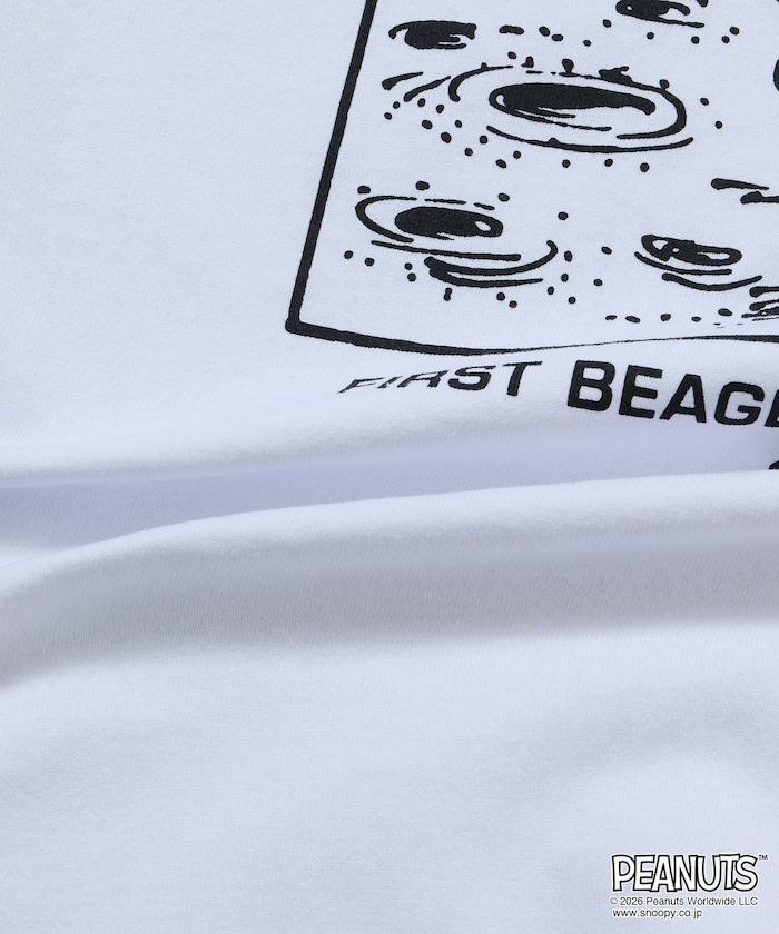 PEANUTS/ピーナッツ 別注 ビッグシルエット バックプリント クルーネックTシャツ/ASTRONAUTS 【限定展開】