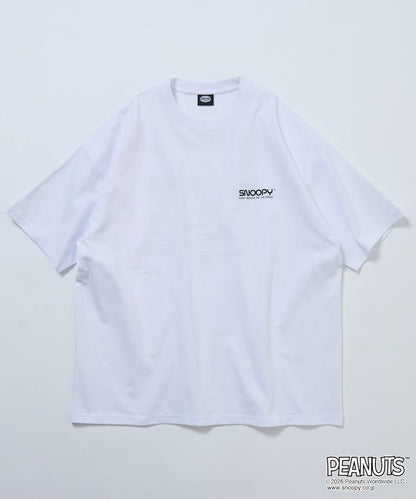 PEANUTS/ピーナッツ 別注 ビッグシルエット バックプリント クルーネックTシャツ/ASTRONAUTS 【限定展開】