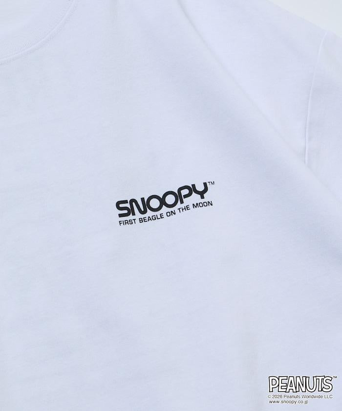 PEANUTS/ピーナッツ 別注 ビッグシルエット バックプリント クルーネックTシャツ/ASTRONAUTS 【限定展開】
