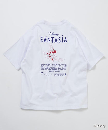 DISNEY/《迪士尼》 ファンタジア（幻想曲） ミッキーマウス 背部印花 圓領T恤