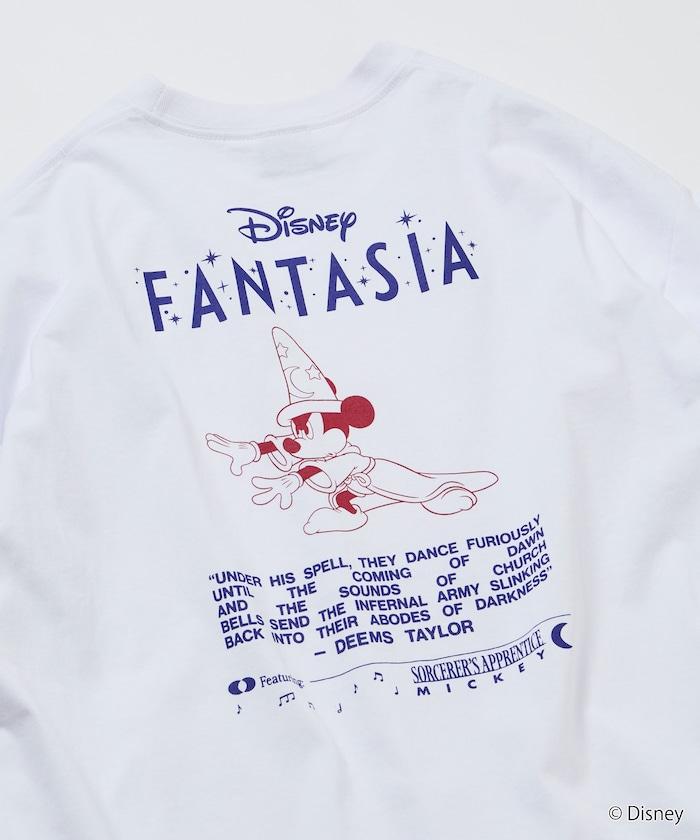 DISNEY/《迪士尼》 ファンタジア（幻想曲） ミッキーマウス 背部印花 圓領T恤