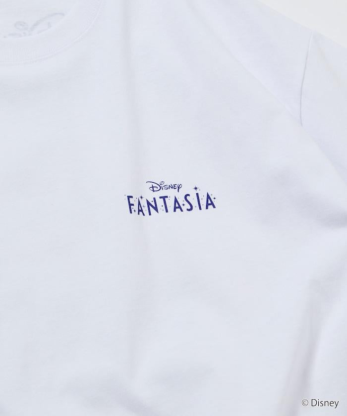 DISNEY/《迪士尼》 ファンタジア（幻想曲） ミッキーマウス 背部印花 圓領T恤