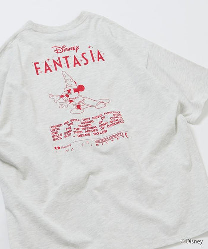 DISNEY/《迪士尼》 ファンタジア（幻想曲） ミッキーマウス 背部印花 圓領T恤